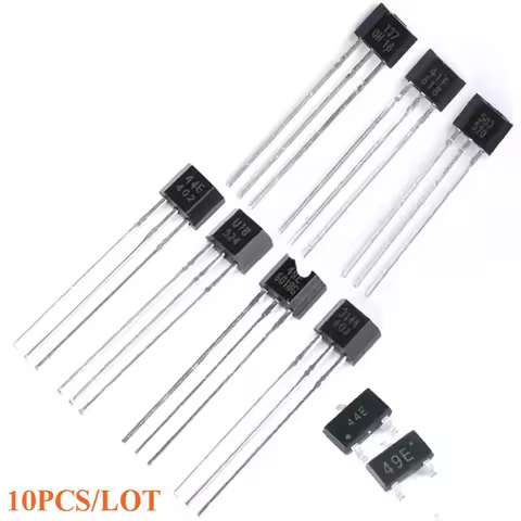 10pcs Hall Effect Sensor Switch A3144 44E U18 49E 41F 3503 OH137 Hall Element Brushless Electric Mot