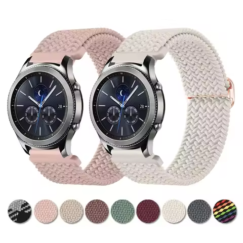 22mm Nylon Braided Band For Samsung Galaxy Watch 46mm/Gear S3 Frontier/Gear S3 Classic/galaxy watch 