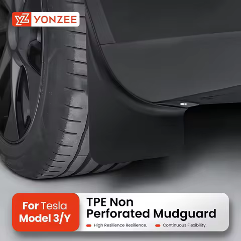 YZ For Tesla Model 3 Highland Model Y Juniper 2021-2026 Front and Rear Dedicated TPE Mudguard Car Ac