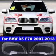 For BMW X5 E70 2007-2013 Car Front Glass 30i/35i/40i/48i/50i/35d/40d Lens Headlamp xDrive Lampshade 