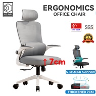 LeShu Office Chair High-back Mesh Office Chair Reclining Ergonomic Chair Comfort Lumbar Support