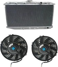 YYDSKKUDS 2 Rows Radiator Compatible For Honda Civic ED CRX EF EE Si HF DX EX RT CR-X 1.5L & 1.6L D1