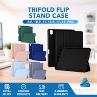 Trifold Flip Stand Case Compatible with iPad Pro (10.9/11/12.9) – Durable Cover with Pen Holder