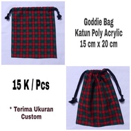 Goddie Bag (Drawstring Bag) 15 x 20 cm, 1 pcs = 20,000