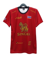 SINGHA เสื้อทีมกีฬา เสื้อทีฟุตบอล แขนสั้น ไม่มีเบอร์ด้านหลัง  ป้าย LP งานเกรดพรีเมี่ยม