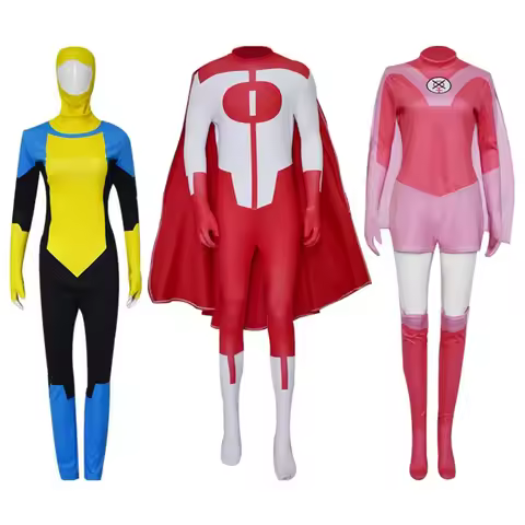 Anime Cartoon Invincible Mark Grayson Cosplay Men Costume Male Superhero Omni-man Atom Eve Man Hallo