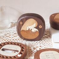 山舍丨原創乳牙盒 男孩女孩兒童寶寶換牙齒紀念保存實木收納盒