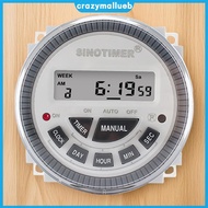 7 Days Weekly Programmable Digital Timer Switch AC 220V/DC 12V 10A 28 Groups ON/OFF with Cover Detac