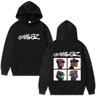 Rock Band Gorillaz Demon Days Album Graphic Hoodie Hip Hop Alternative Vintage Oversized Pullover Ma