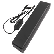 Portable Stereo Soundbar USB Wired Speaker Music Player Bass Surround Sound Box 3.5mm Input for TV P