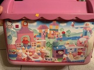 二手良品韓國境內版Hello kitty 廚房組積木絕版品