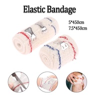 Elastic Crepe Bandage Wound Dressing Outdoor Sports Support Tape with Hooks Emergency Wound Wrap