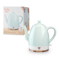 Pinky Up Noelle 1.5 L Ceramic Electric Tea Kettle, Mint, Rose Gold