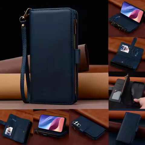 Leather Wallet Flip Case For Xiaomi Redmi Note 13 12 11 10 Pro 4G 5G 13C 12S 12C 11S A3 A2 A1 Plus P