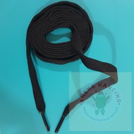 [1 Pcs] 146cm Plastic Tip Flat Hoodie Strap - Black Aglet Flat Pants Strap - Black Flat Plastic Tip 