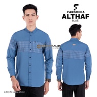 Fadkhera Althaf Long Modern Kemko Shirt for Adult Men, Long Sleeve Slimfit