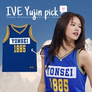 [Yonsei University][KOREA] IVE yujin pick Yonsei University Authentic Basketball Jersey, jersey, blu