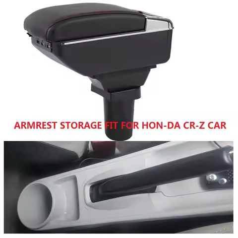 Car Armrest Box Central Storage Content Box USB Fit For Honda Cr-Z CRZ Kia Picanto Armrest Box Acces