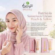 Batrisyia Sunscreen Cream 12g Peach / Yellow | Premium Halal Skincare | Sunscreen Harian Untuk Wajah