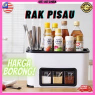 Knife and Cutlery holder Utensil holder Seasoning Holder Multipurpose Holder rak dapur rak pisau rak