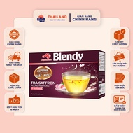 [COMBO 3 PACK] Saffron Tea Rose Blendy Low Sugar 11g/Pack (Box of 8 Packets)