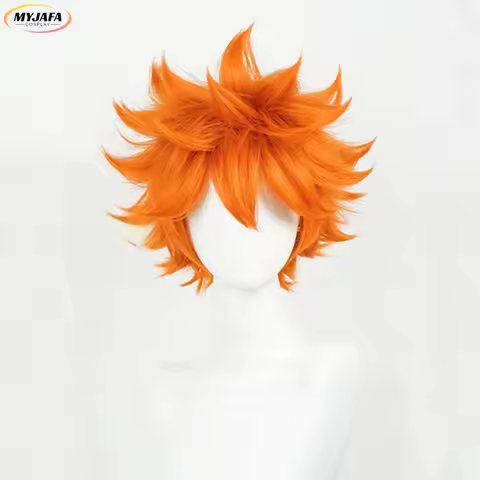 High Quality Anime Hinata Shoyo Cosplay Wig Shoyo Hinata 30cm Orange Short Heat Resistant Synthetic 
