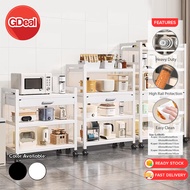 GDeal 3/4/5 Layer Kitchen Storage Rack Cookware Organizer Floor Standing With Drawer Multifunctional