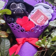 STARWARS Star Wars 星球大戰 創意花 白兵 & 黑武士 毛公仔