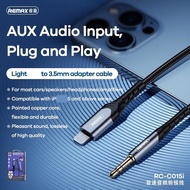 REMAX Aux Cable Audio Jack Cable Type C Aux Cable Ip To 3.5mm RCC015 Type C To 3 5mm Cable Type C Au