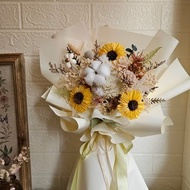 木棉花 太陽花 向日葵 畢業花束 擴香 謝師花束 乾燥花 生日花束