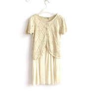 Aigeyipin Genuine B-4-2-1-2 Women's Mori Women's Two-Piece Knitted Vest Dress120217082