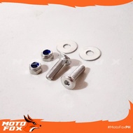 License Plate Number Stainless M6 Allen Screws w/ Lock Nut ( 2pcs 6x20mm )