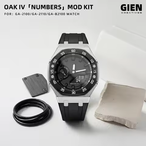 Giencreatives For Casio G-Shock GA2100/GAB2100 Casioak Gen.4 Number bezel style Mod Kit Stainless st