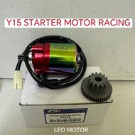 FJN RACING STARTER MOTOR STATOR RACING Y15 WITH GEAR ESR HHM TAIKOM ESPADA RED LEO
