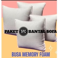 5pc sofa Cushion Package 40x40cm or 45x45cm Memory Foam Sofa Cushion Seat Cushion