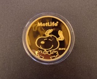 Snoopy紀念金幣9999黃金附保證書