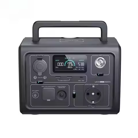 For BLUETTI EB3A 300W 268WH Power Station 220V-204V off Grid Home Power with MPPT Controller Car Bat