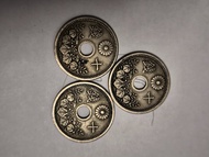 日本白銅十錢3枚