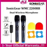 SonicGear WMC 2200RR Professional VHF Dual Wireless Microphone Karaoke Studio Quality 1 Year Official Warranty