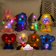 DreamyDoll's Kpop Doll BT21 Character Sitting LED Plushie Doll Cute Stuffed Toy Birthday Gift for Gi