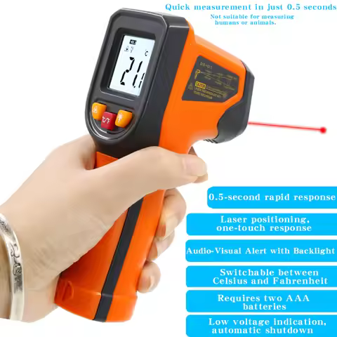 NJTY T400A T600A High Precision Infrared Thermometer, Water Thermometer, Baking and Kitchen Industri