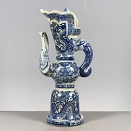 9.11 Antique Miscellaneous Items Collection Old Items Old Items Old Porcelain Qingqianlong Blue Whit