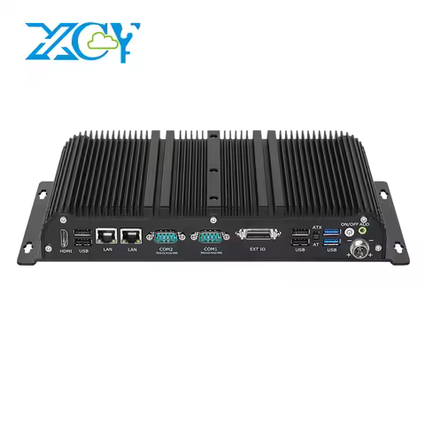 Fanless Industrial Mini PC i7-1165G7 2x DDR4 slots M.2 NVMe 2x 2.5GbE LAN RS232 RS485 GPIO Support W