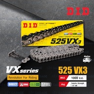 D.I.D Chain D.i.good PRO STREET Model VX-SERIES 525 VX3 Steel Color With O-RING X-RING [DID 525-130 