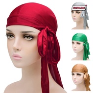 ROWAN1 Bandana, Adjustable Elastic Silk Durag, Pre-Tied
