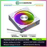 Phanteks D30-120 Reverse White Premium D-RGB Performance Fan - Single Pack