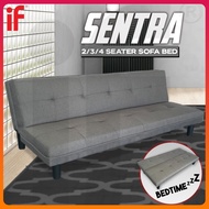 IF Sentra Living Room Durable 2 Seater 3 Seater 4 Seater Foldable Sofa Bed Folding Mattress Space Saving Katil Sofa