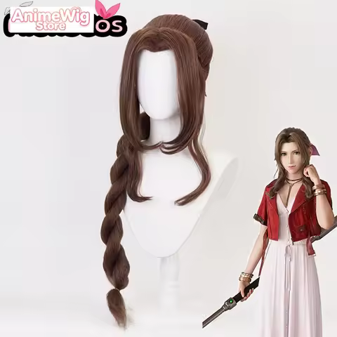 Aerith Gainsborough Cosplay Wig MiukoCosplay Game Final Fantasy VII Cosplay Wig