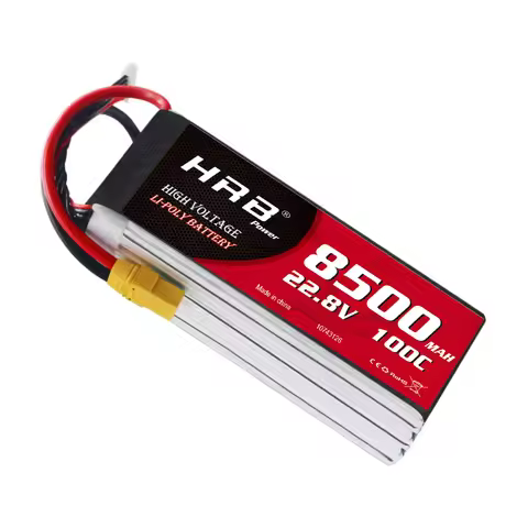 1PCS HRB 22.8V 8500mah Lipo Battery 6S XT60 EC5 XT90 T 100C RC Parts For Quadcopter Helicopter Airpl