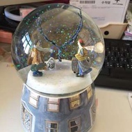幾米璇轉自動飄雪彩燈音樂盒